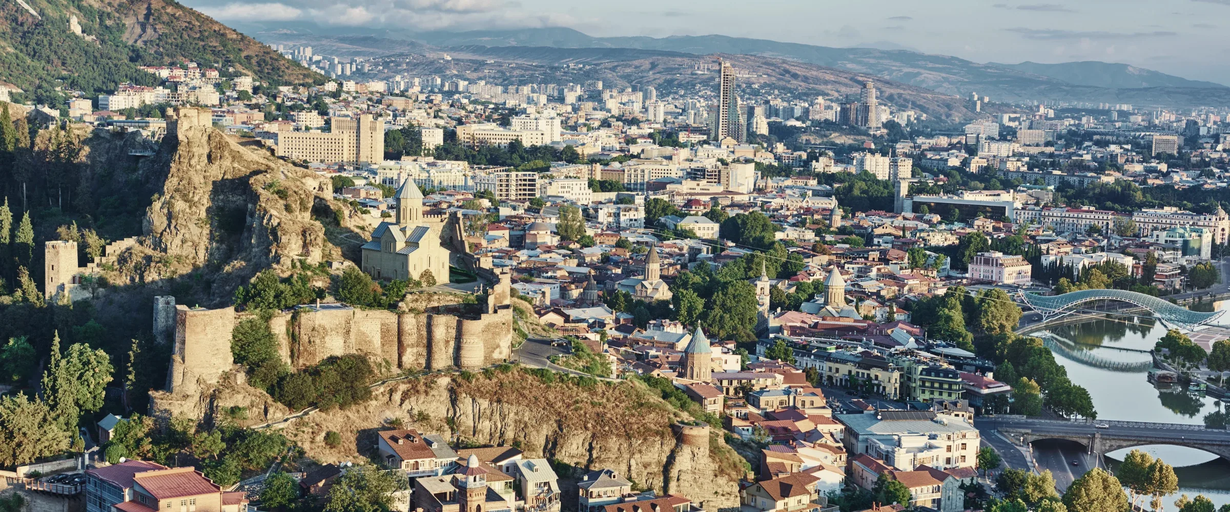 Tbilisi at dusk